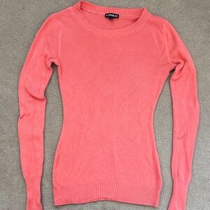 Salmon colored fitted sweater